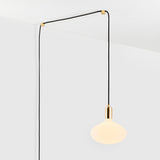 Oval II Plug-In Pendant in Brass